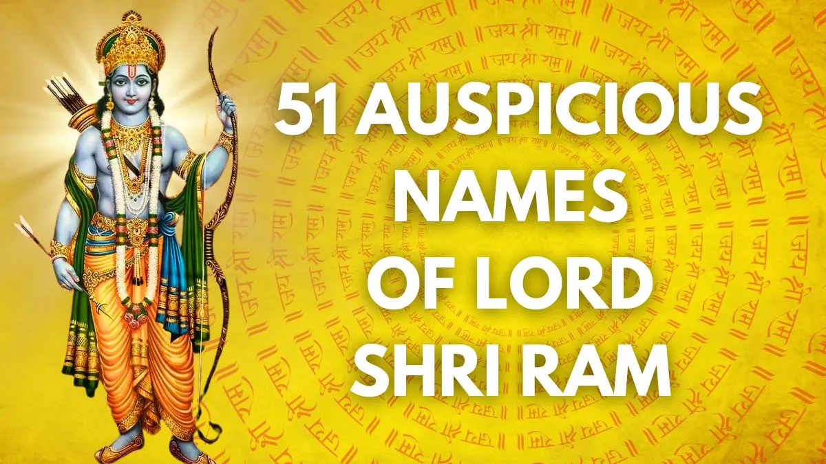 Lord Ram Name list With Meanings in Hinduism