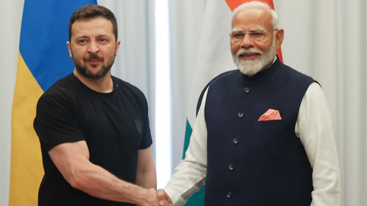 Prime Minister Shri Narendra Modi Meets The President Of Ukraine